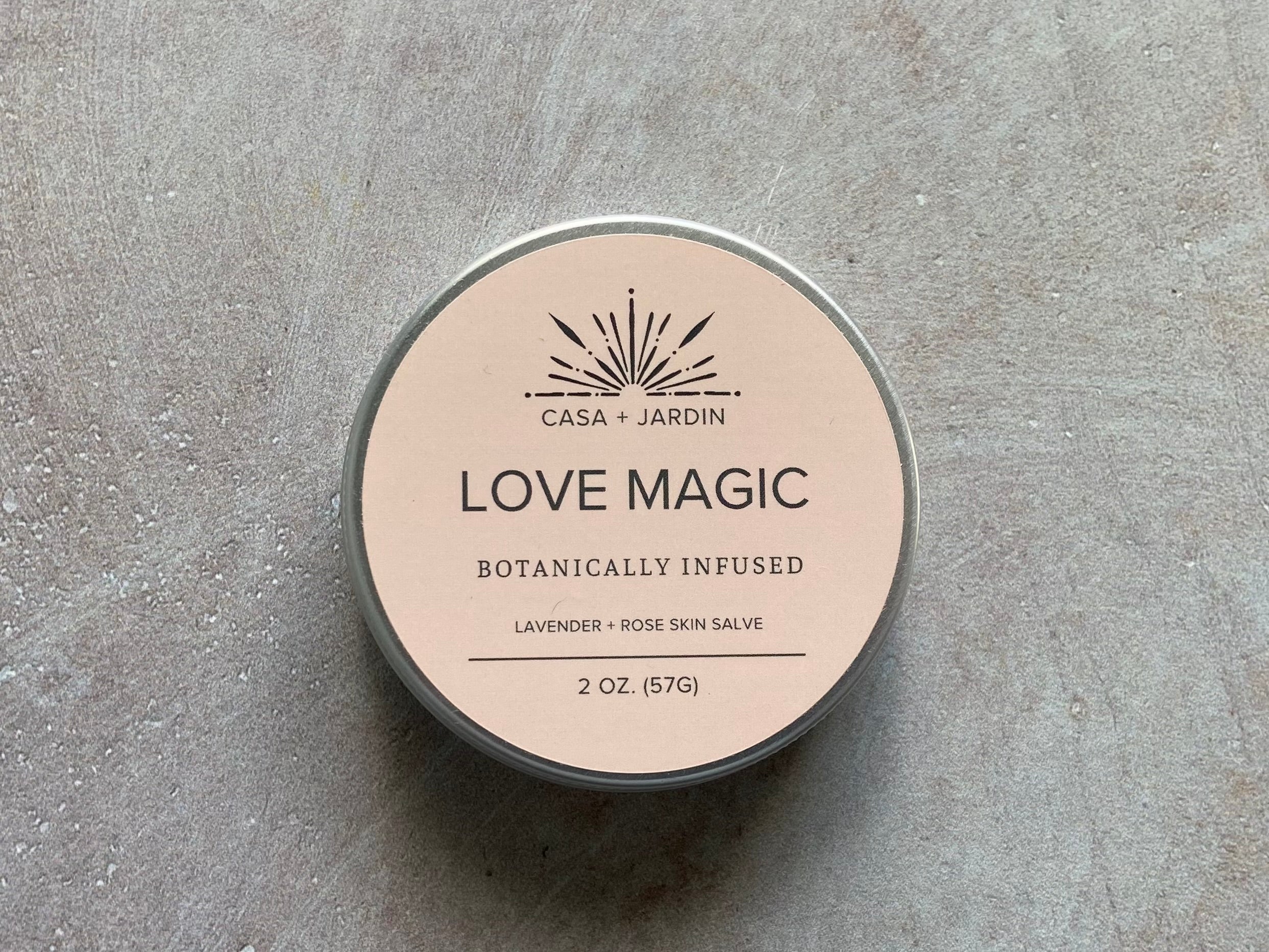 Love Magic Botanical Skin Salve with Rose & Lavender