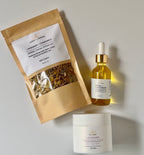 Botanical Glow Trio | Herbal Facial Steam Kit + Botanical Facial Oil + Whipped Body Butter