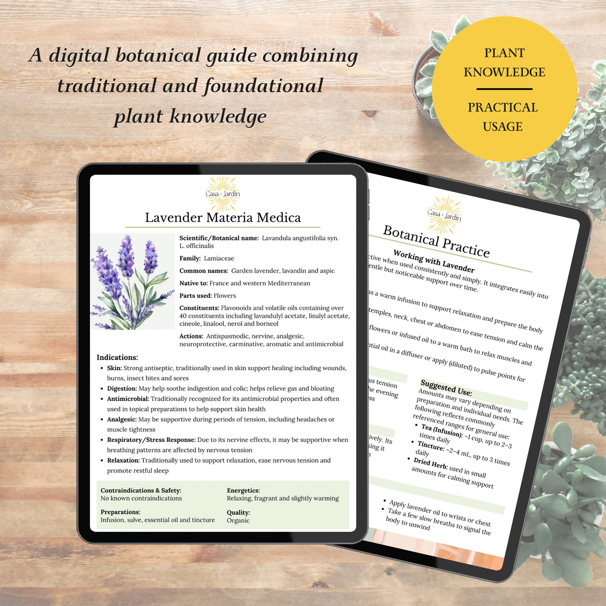 Lavender Botanical Guide | Digital Download